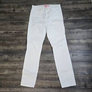 Lilly Pulitzer white skinny jeans high waisted  size 6 stretch